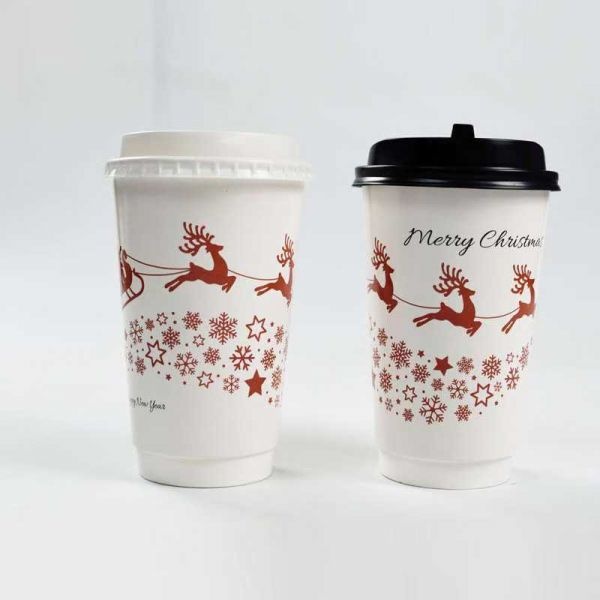 Takeaway Packaging Disposable Paper Cup with Lid