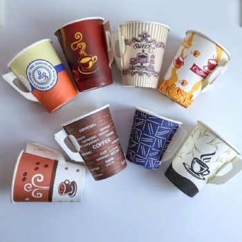 Factory Wholesale Good Selling Coffee Tea Paper Cups for Hot Drinks with Handle