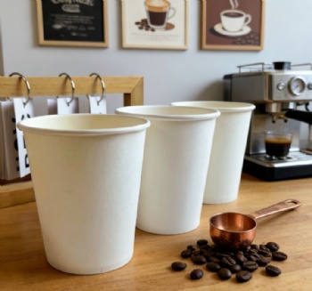2.5oz-16oz Factory Direct Sale of Disposable Pure White Thickened Paper Cups for Coffee Tea Beverage
