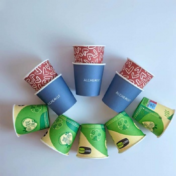 Customization Paper Single Wall PE Coated Disposable Paper Cups