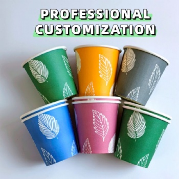 Disposable 8oz 12oz 16oz Single Wall Customized Hot Coffee Paper Cups