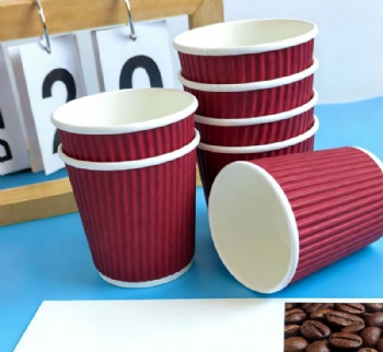 Cheap Factory Price Custom Ripple Wall Paper Cup Production Line 7OZ 9OZ Tea Paper Cup for Hot Drinks